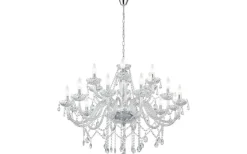 Eglo Basilano Kristallkrona 18-Arm 100cm Krom* Kristallkronor
