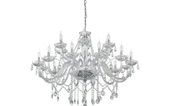 Eglo Basilano Kristallkrona 18-Arm 100cm Krom* Kristallkronor