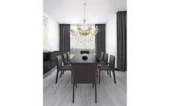 Basilano Kristallkrona 12-Arm 100cm Konjak