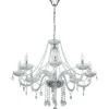 Kristallkronor<Eglo Basilano Kristallkrona 8-Arm 82cm Krom