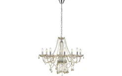 Eglo Basilano Kristallkrona 8-Arm 82cm Konjak* Kristallkronor