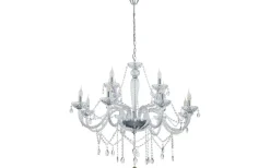 Kristallkronor<Eglo Basilano Kristallkrona 12-Arm 100cm Krom