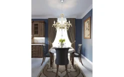 Kristallkronor<Eglo Basilano Kristallkrona 6-Arm 72cm Konjak