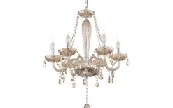 Kristallkronor<Eglo Basilano Kristallkrona 6-Arm 72cm Konjak