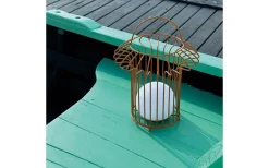 Dyberg Larsen Basket Laddbar/Solcells Lykta 32cm LED 3000K Terrakotta IP44* Ljuslyktor|Uppladdningsbara Lampor Utomhus