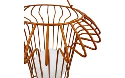 Dyberg Larsen Basket Laddbar/Solcells Lykta 32cm LED 3000K Terrakotta IP44* Ljuslyktor|Uppladdningsbara Lampor Utomhus