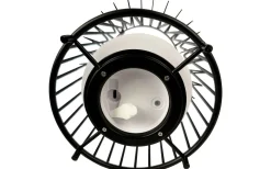 Ljuslyktor|Uppladdningsbara Lampor Utomhus<Dyberg Larsen Basket Laddbar/Solcells Lykta 32cm LED 3000K Svart IP44