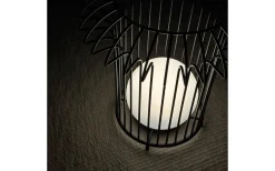 Ljuslyktor|Uppladdningsbara Lampor Utomhus<Dyberg Larsen Basket Laddbar/Solcells Lykta 32cm LED 3000K Svart IP44