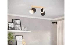 Eglo Batallas Takspotlight 30cm Svart* Avlånga Takspotlights|Takspot Med 2 Lampor