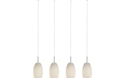 Avlånga Taklampor<Eglo Batista Taklampa 102cm Nickel/Vit