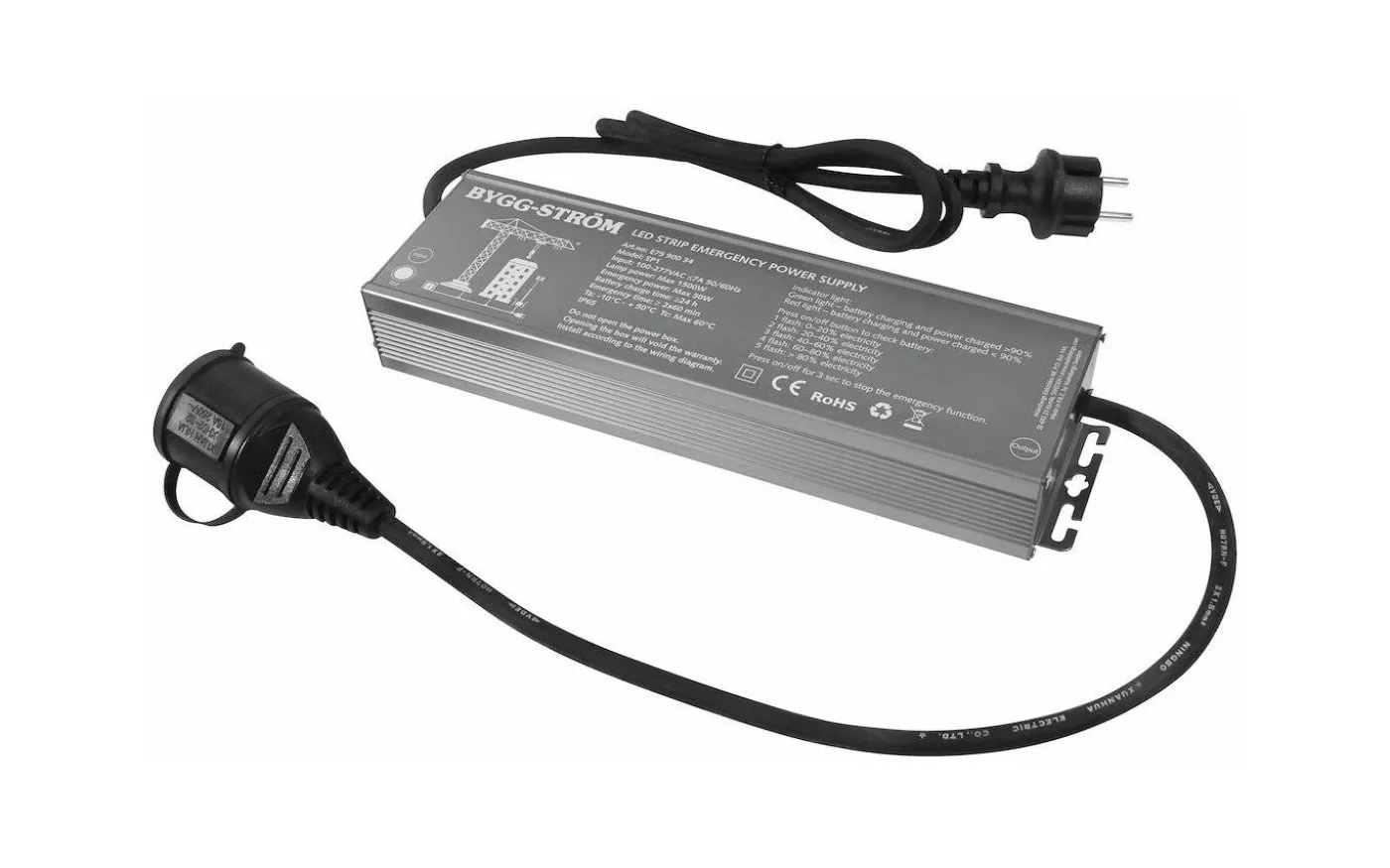 Batteribackup för nödbelysning, LED-slinga