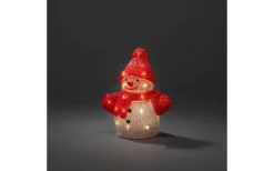 Konstsmide Batteridriven Inomhusdekoration Snögubbe 22,5cm IP20* Batteri Julpynt Utomhus