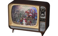 Konstsmide Batteridriven Inomhusdekoration Tv med Snögubbe USB* Vattenfyllda Lyktor