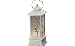 Batteridriven Inomhusdekoration Lykta med Snögubbe