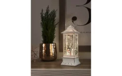 Batteridriven Inomhusdekoration Lykta med Snögubbe