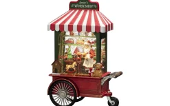 Konstsmide Batteridriven Juldekoration Vagn med Tomte* Vattenfyllda Lyktor