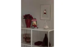 Konstsmide Batteridriven Juldekoration Vagn med Tomte* Vattenfyllda Lyktor