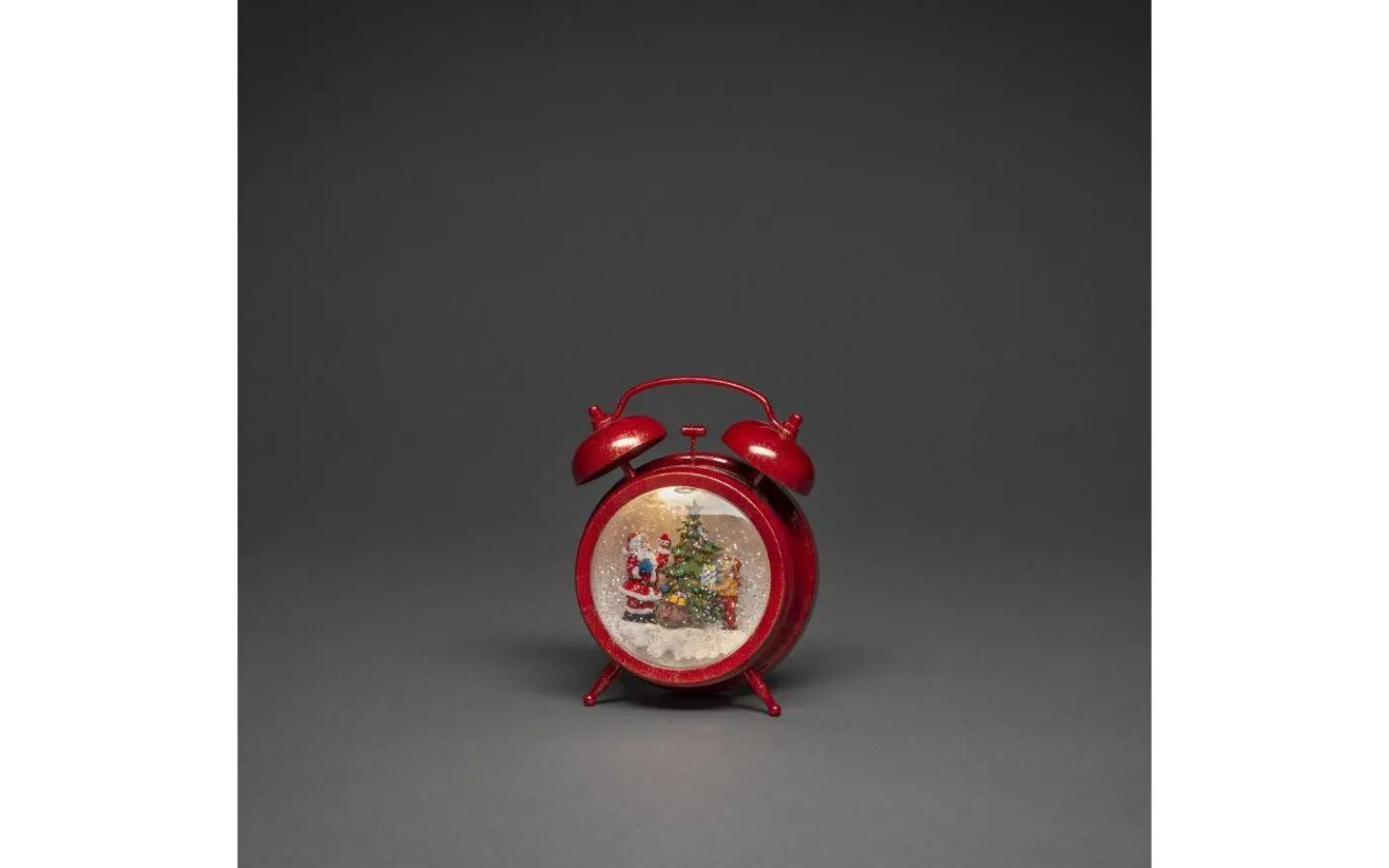 Vattenfyllda Lyktor<Konstsmide Batteridriven Juldekoration Väckarklocka med Tomte
