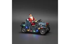 Konstsmide Batteridriven Juldekoration Tomte i Bil Multi* Julbyar Och Figurer|Batteri Julpynt Inomhus