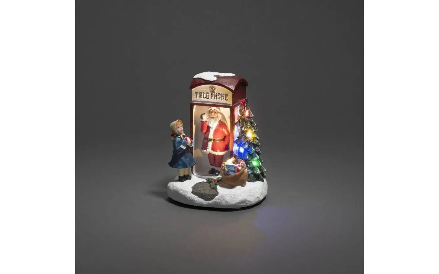Batteridriven Juldekoration Telefonkiosk