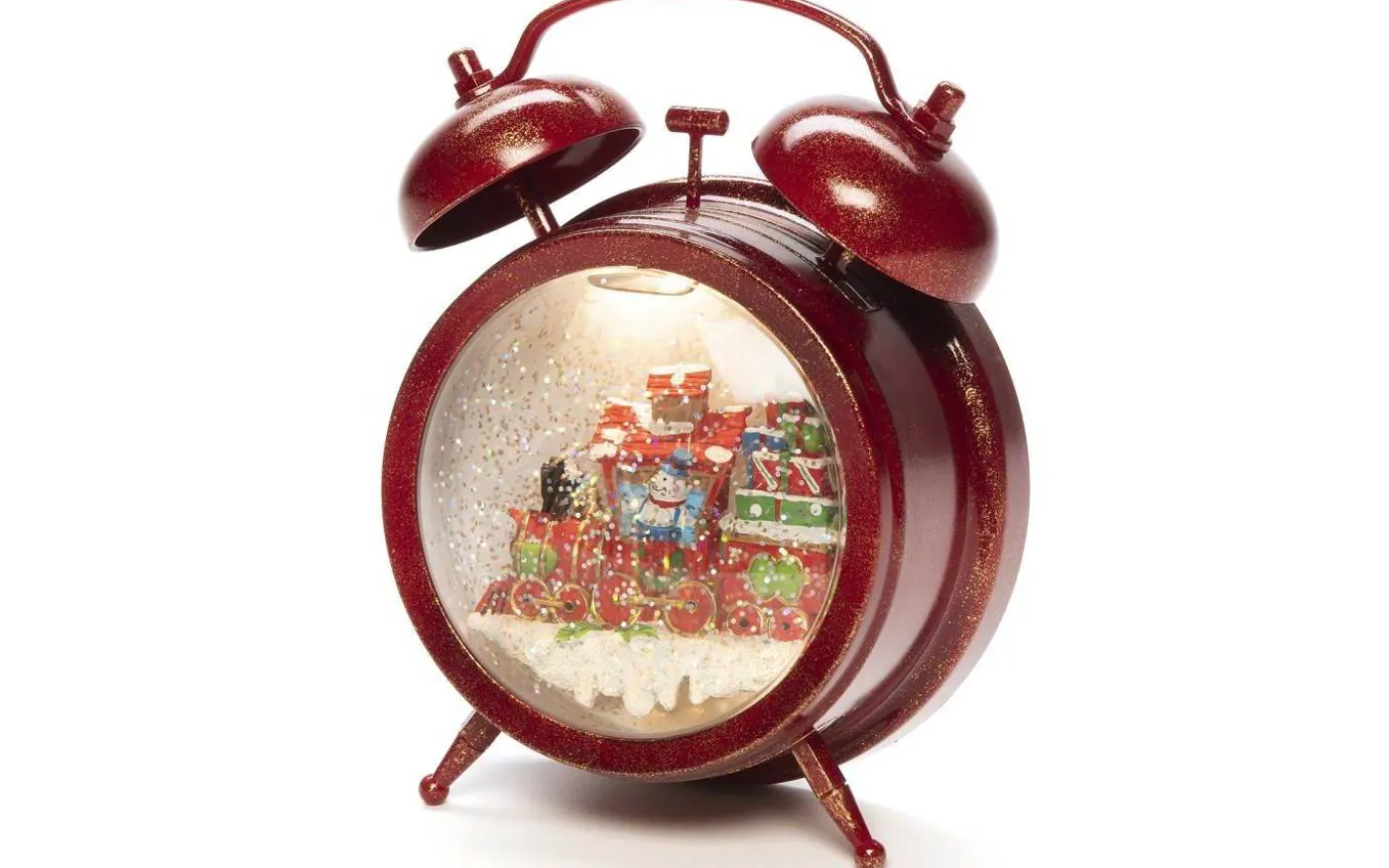 Batteridriven Juldekoration Väckarklocka med Snögubbe