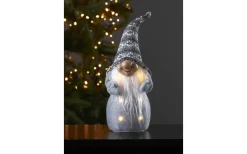 Batteri Julpynt Inomhus<Star Trading Batteridriven Jultomte Grå Joylight