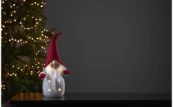 Star Trading Batteridriven Jultomte Röd Joylight* Batteri Julpynt Inomhus