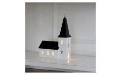 Batteri Julpynt Inomhus<Star Trading Batteridriven Kyrka Vit