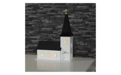 Batteri Julpynt Inomhus<Star Trading Batteridriven Kyrka Vit