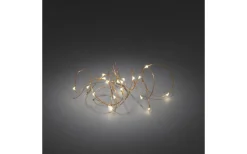 Konstsmide Batteridriven Ljusslinga Micro 1,9m Koppar* Dew Drop Slingor|Batterislingor Inomhus