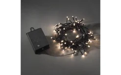 Batterislingor<Konstsmide Batteridriven Ljusslinga 7,9m med Skymningssensor Svart IP44