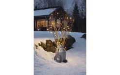 Batterislingor<Konstsmide Batteridriven Ljusslinga 7,9m med Skymningssensor Svart IP44