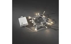 Batterislingor|Batterislingor Utomhus<Konstsmide Batteridriven Ljusslinga 1,9m med Skymningssensor Transparent IP44
