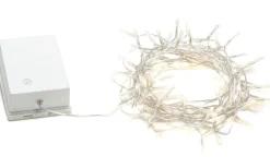 Konstsmide Batteridriven Ljusslinga 7,9m med Skymningssensor Transparent IP44* Batterislingor