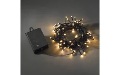 Batteridriven Ljusslinga 7,9m med Skymningssensor Amber IP44