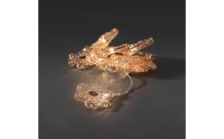 Batteridriven Ljusslinga 90cm Blommor Koppar