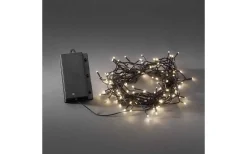 Konstsmide Batteridriven Ljusslinga 11,9m Varmvit med Sensor IP44* Batterislingor|Batterislingor Utomhus