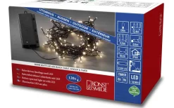 Konstsmide Batteridriven Ljusslinga 11,9m Varmvit med Sensor IP44* Batterislingor|Batterislingor Utomhus