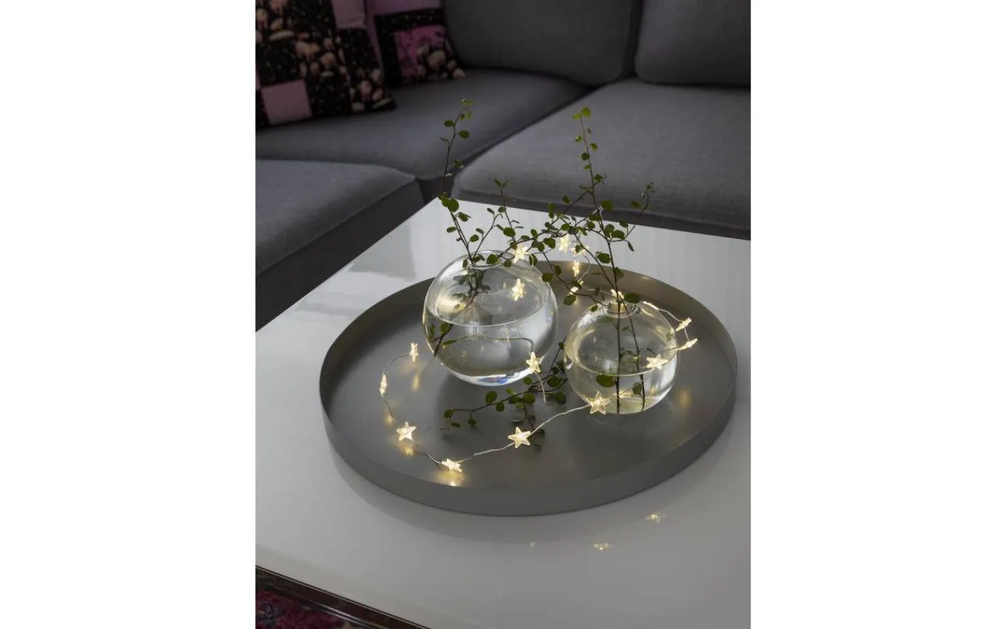 Batterislingor Inomhus<Konstsmide Batteridriven Ljusslinga 1,03m Star Varmvit Chaser