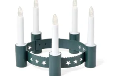 Konstsmide Batteridriven Luciakrona Star LED Grön* Lucia