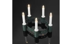 Konstsmide Batteridriven Luciakrona Star LED Grön* Lucia