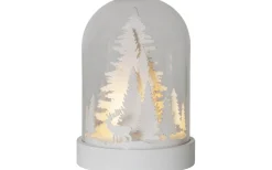 Batteri Julpynt Inomhus<Star Trading Batteridriven Lykta Kupol Älg 17cm Vit