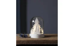 Batteri Julpynt Inomhus<Star Trading Batteridriven Lykta Kupol Älg 17cm Vit