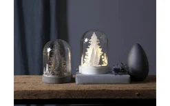 Batteri Julpynt Inomhus<Star Trading Batteridriven Lykta Kupol Älg 17cm Vit