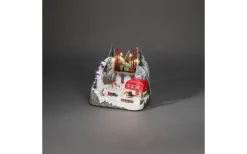 Batteridriven Mekanisk Juldekoration Husvagn USB