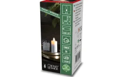 Konstsmide Batteridrivet Blockljus 3,8x10,1cm Gräddvit* Blockljus Inomhus|Blockljus Inomhus