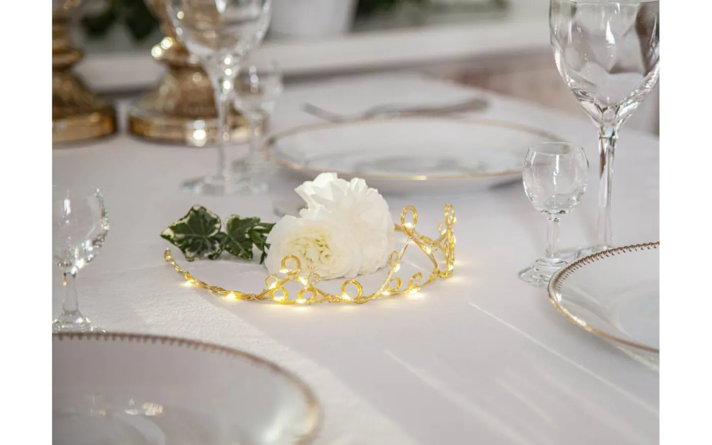 Batteridrivet Diadem Mässing