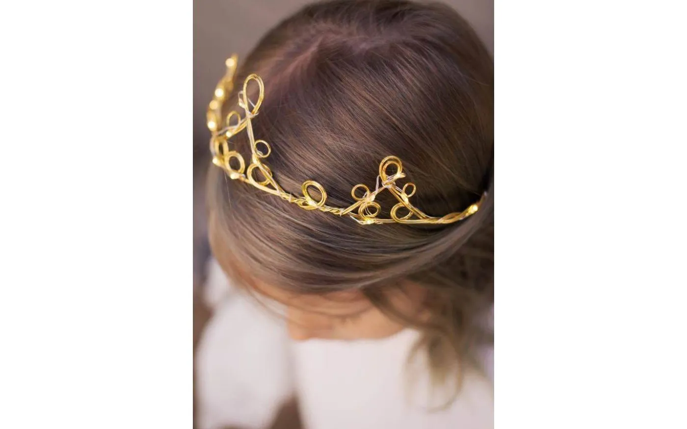 Batteridrivet Diadem Mässing