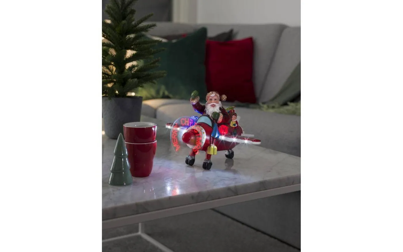 Batteridrivet Fiberoptiskt Flygplan med Tomte