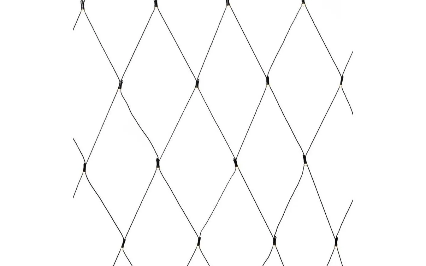 Konstsmide Batteridrivet Ljusnät 80x80cm med Skymningssensor Frost Varmvit IP44* Ljusnät|Batterislingor